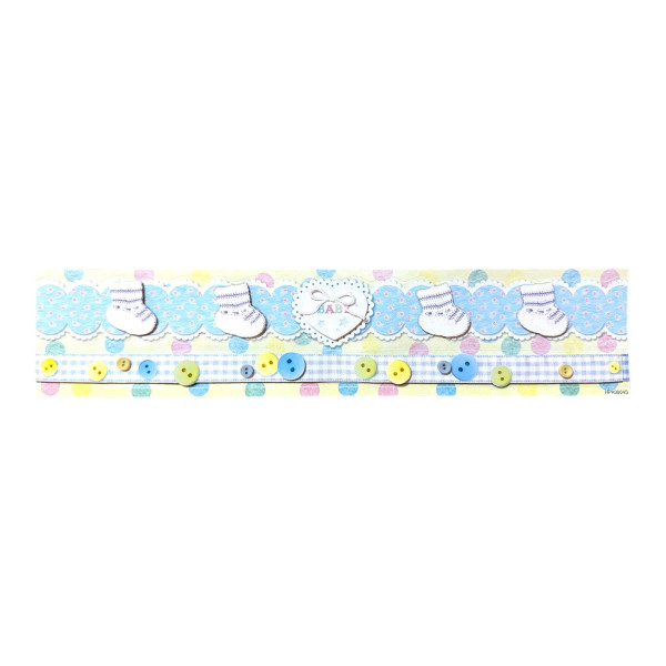 photo-Bordures adhésives - Bébé - Garçon - Naissance - Scrapbooking - Album photo