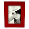 photo-Cadre photo - Pour photo 13x18cm - Bois - Rouge - A suspendre ou à poser