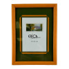 photo-Cadre photo - Pour photo 15x21cm - Bois - Orange - A suspendre ou à poser