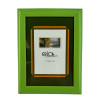photo-Cadre photo - Pour photo 15x21cm - Bois - Vert - Bords larges - A suspendre ou à poser