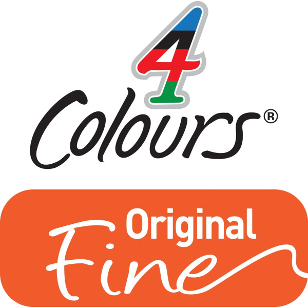 Lot de 12 stylos bille - 4 Couleurs - Pointe Fine - Corps Orange
