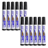 photo-Lot de 12 marqueurs effaçable - Velleda 1701 - Noir - Bic - Pointe moyenne conique