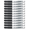 photo-Lot de 12 marqueurs effaçable - Velleda 1741 - Noir - Bic - Pointe moyenne conique