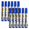 photo-12 marqueurs - Bleu - Indélébile - Permanent - BIC - Marking 2000 - Pointe ronde