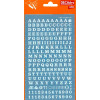 photo-Lettres et chiffres - Blancs - Transfert - Autocollant - 6mm hauteur - Decadry