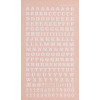 Lettres et chiffres - Blancs - Transfert - Autocollant - 6mm hauteur - Decadry