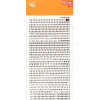 photo-Lettres et chiffres - Noirs - Transfert - Autocollant - 3mm hauteur - Decadry