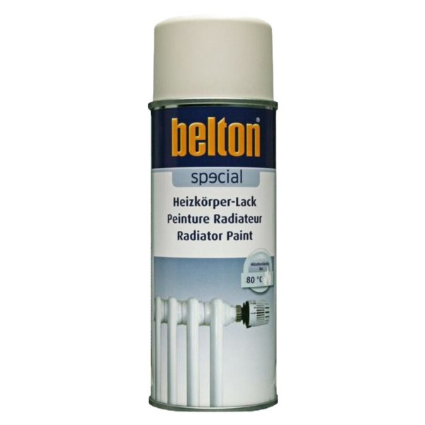 photo-Bombe de peinture - Blanc crème - Pour radiateur - Jusqu'à 120°C - Belton - 400ml