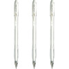 photo-Lot de 3 stylos encre gel blanc pointe moyenne 0,7mm UniBall Signo