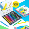 Feutres de coloriage - Double pointe - Fine et pinceau - 12 couleurs - Milan