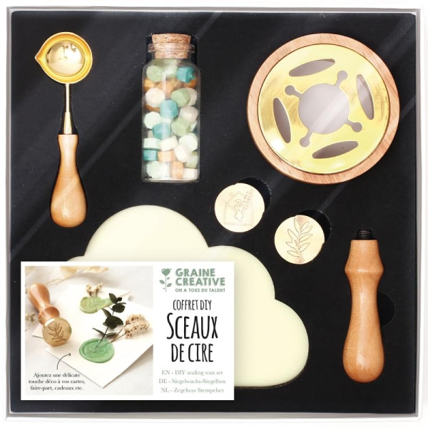 photo-Coffret DIY - Fabriquer des sceaux de cire - Papeterie - Scrapbooking - Graine créative