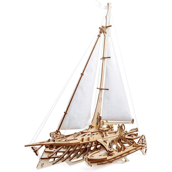 photo-Modélisme - Maquette - Ugears - Trimaran Merihobus - 237 pièces - Bois - 3D
