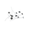Mèches pour bougie - Enduite - 7 cm de longueur - Avec support métal - 10 pièces