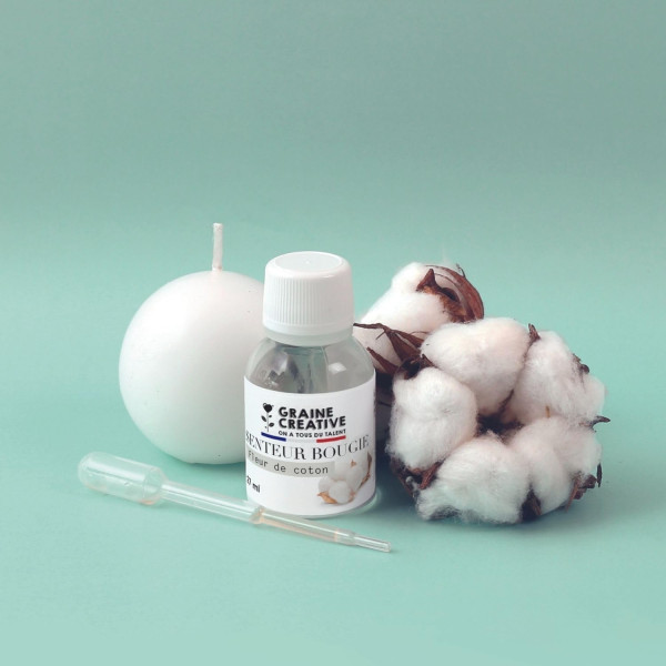 Parfum - Pour bougie à faire soi même - Senteur fleur de coton - 27ml