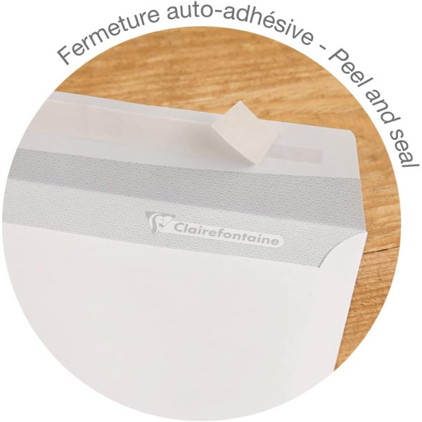 Enveloppes - DL - 110x220mm - Auto-adhésives - Avec fenêtre - Paquet de 25
