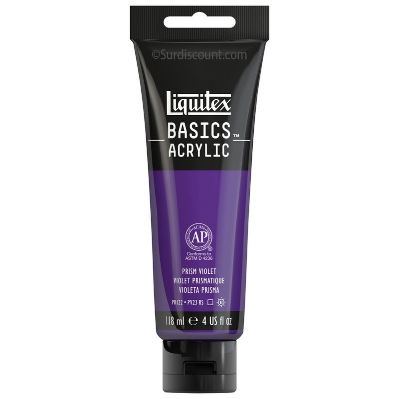 photo-Peinture acrylique - Violet prismatique - 391 - Liquitex Basics acrylic - Tube 118ml