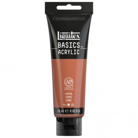 photo-Peinture acrylique - Cuivre - 53 - Liquitex Basics acrylic - Tube 118ml