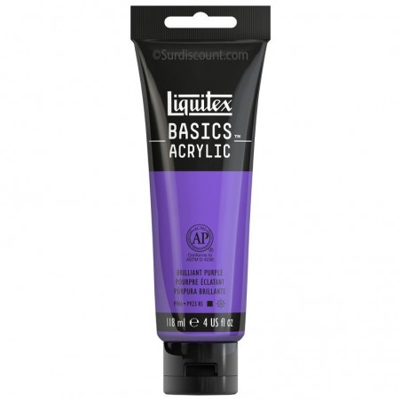 photo-Peinture acrylique - Pourpre éclatant - 590 - Liquitex Basics acrylic - Tube 118ml