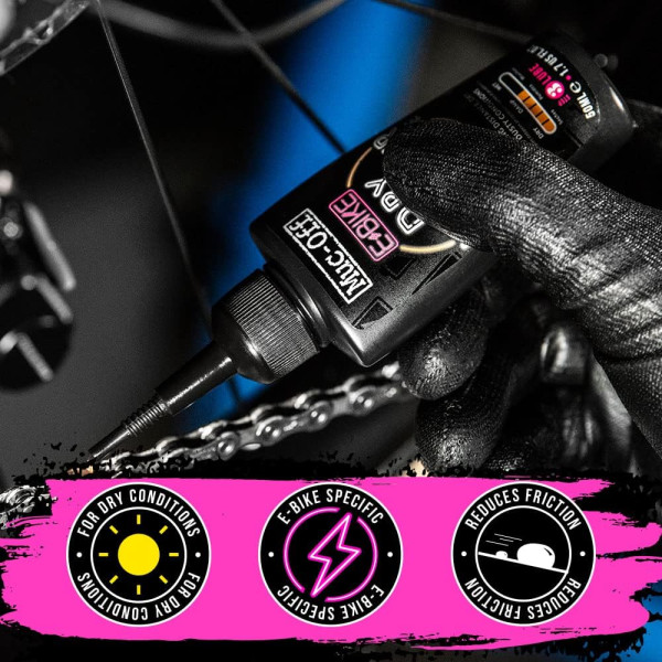 Lubrifiant pour chaînes de vélo électrique - Temps sec - Muc-Off - E-bike
