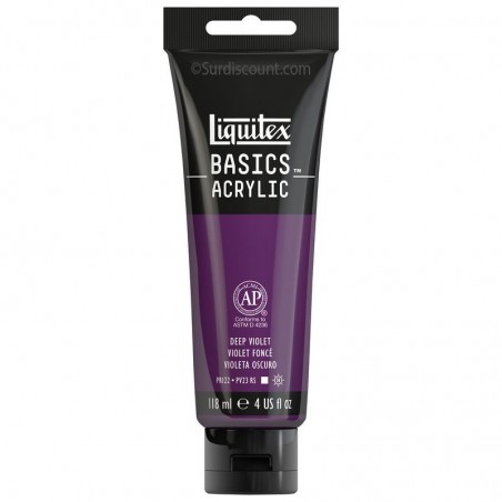 photo-Peinture acrylique - Violet foncé - 115 - Liquitex Basics acrylic - Tube 118ml