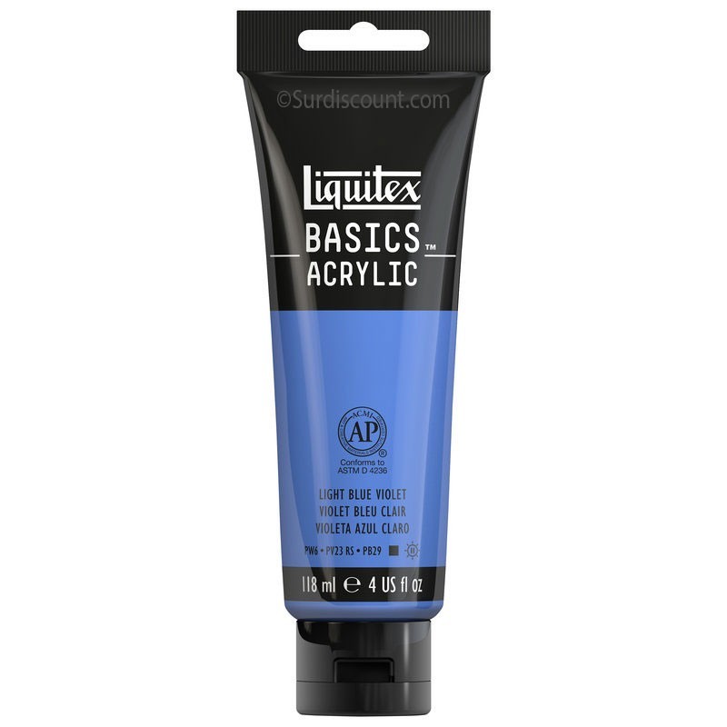 photo-Peinture acrylique - Violet bleu clair - 680 - Liquitex Basics acrylic - Tube 118ml