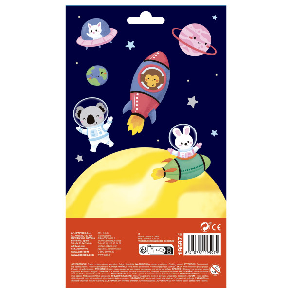 Gommettes - Stickers - Fête des animaux - 21 pièces - Apli Kids