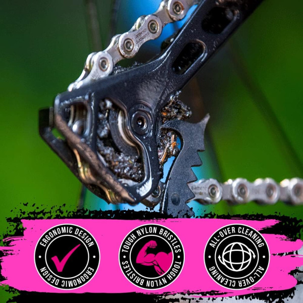 Brosses pour vélo - 5 types de brosses - Qualité supérieure - Muc-Off