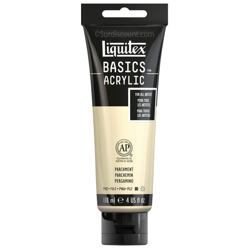 photo-Peinture acrylique - Parchemin - 436 - Liquitex Basics acrylic - Tube 118ml