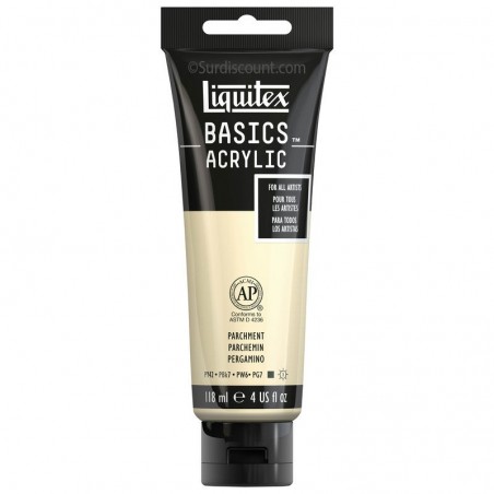 photo-Peinture acrylique - Parchemin - 436 - Liquitex Basics acrylic - Tube 118ml
