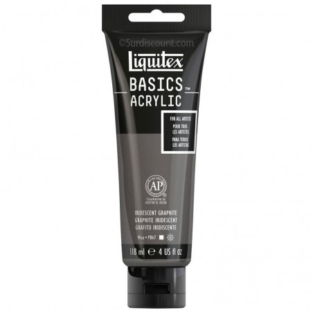 photo-Peinture acrylique - Graphite iridescent - 49 - Liquitex Basics acrylic - Tube 118ml