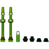 photo-Valves pour pneu sans chambre à air - Paire de 2 - Alu - 44mm - Vert - Muc-Off