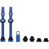 photo-Valves pour pneu sans chambre à air - Paire de 2 - Alu - 44mm - Bleu - Muc-Off