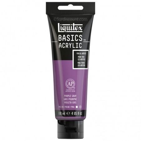 photo-Peinture acrylique - Gris pourpre - 263 - Liquitex Basics acrylic - Tube 118ml