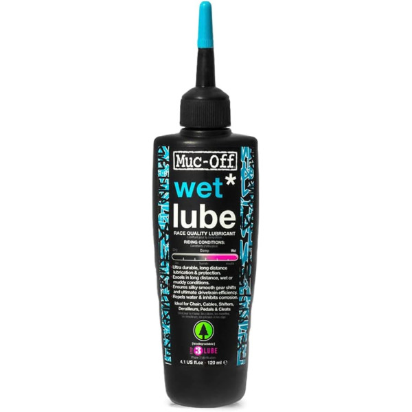 photo-Lubrifiant pour chaîne de vélo - Tous types de vélo - Temps humides boueux - Muc-Off - 120ml