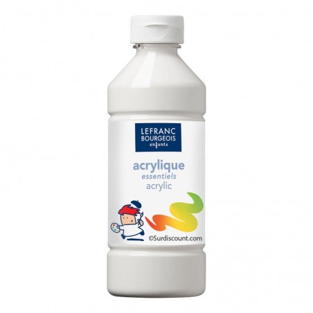Peinture Acrylique en bouteille - blanc - Lefranc & Bourgeois pas cher