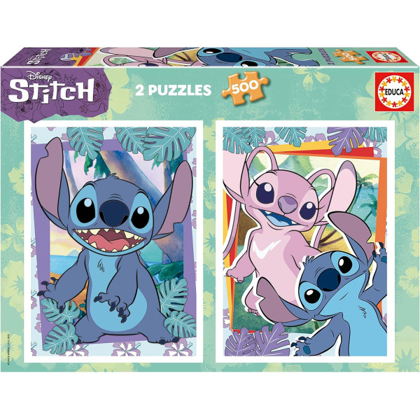 photo-Puzzles - Stitch - Disney - 2 x 500 pièces - 34x48cm - Educa