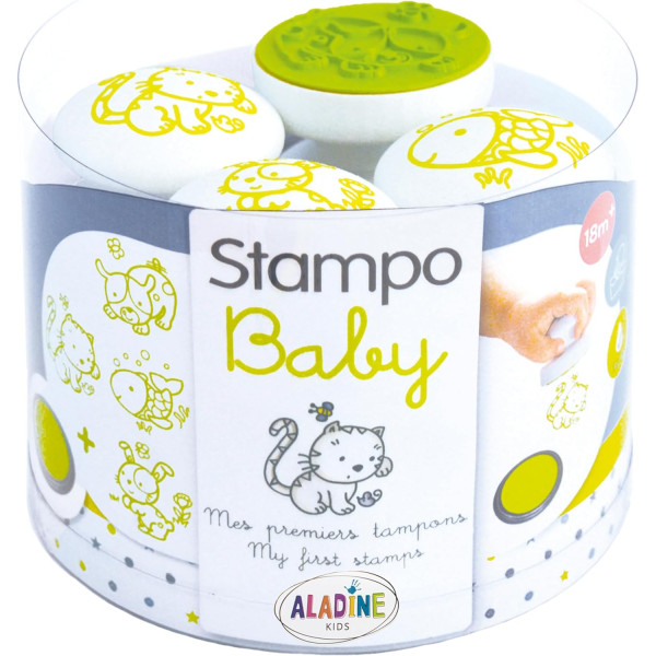 photo-Tampons encreur - Pour enfant - Animaux - Encre lavable - Dès 2 ans - Aladine