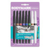 photo-8 stylos de tatouage temporaire + 3 pochoirs - Assortis couleurs - BIC - BodyMark