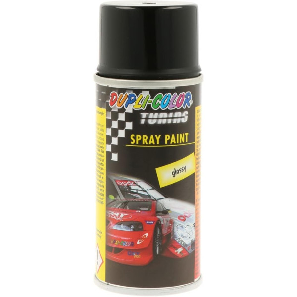 photo-Bombe de peinture - Pour carrosserie - Noir - Brillant - Dupli-Color - 150ml