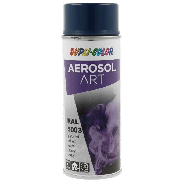 photo-Bombe de peinture - Bleu saphir - RAL 5003 - Brillant - Tous supports - Aérosol Art