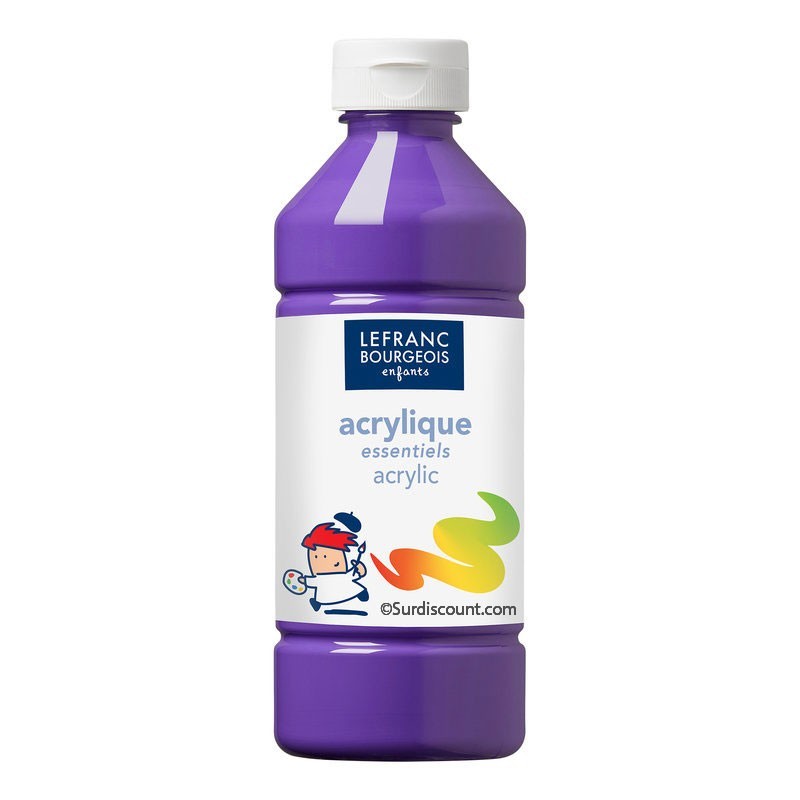Peinture Acrylique en bouteille - violet - Lefranc & Bourgeois pas cher