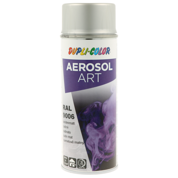 photo-Bombe de peinture - Argent - RAL 9006 - Satiné - Tous supports - Aérosol Art