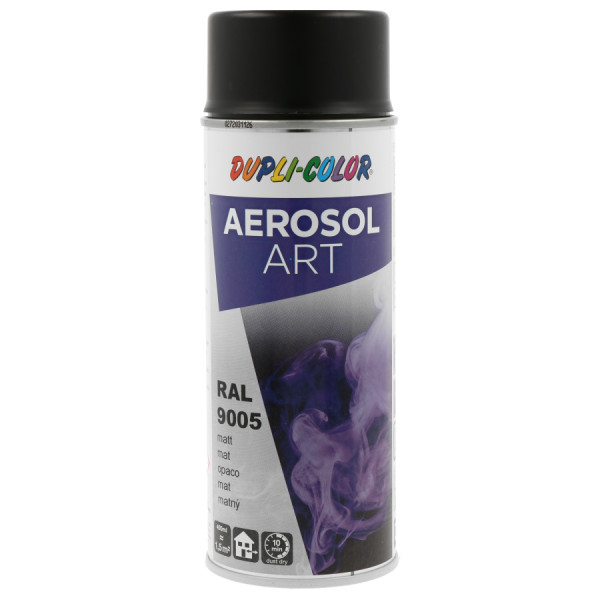 photo-Bombe de peinture - Noir encre - RAL 9005 - Mat - Tous supports - Aérosol Art