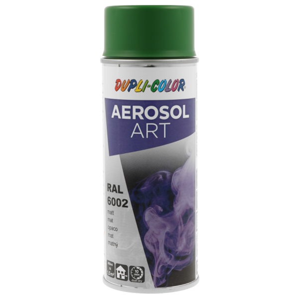 photo-Bombe de peinture - Vert feuille - RAL 6002 - Mat - Tous supports - Aérosol Art