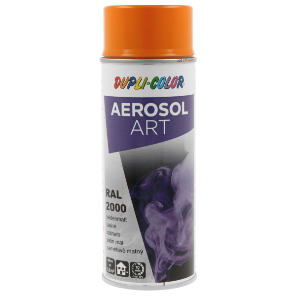photo-Bombe de peinture - Jaune orange - RAL 2000 - Satiné - Tous supports - Aérosol Art