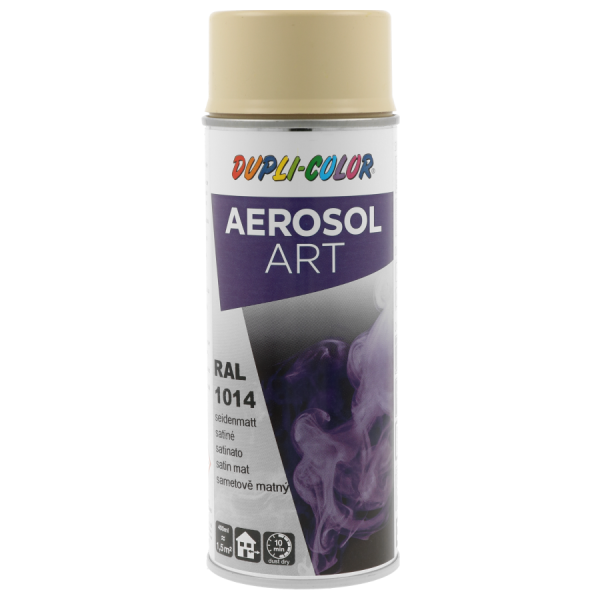 photo-Bombe de peinture - Ivoire - RAL 1014 - Satiné - Tous supports - Aérosol Art