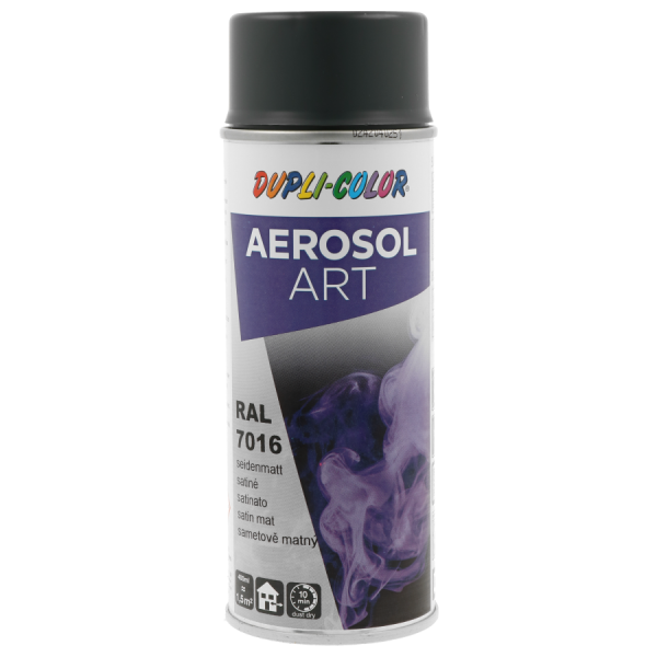 photo-Bombe de peinture - Gris anthracite - RAL 7016 - Satiné - Tous supports - Aérosol Art