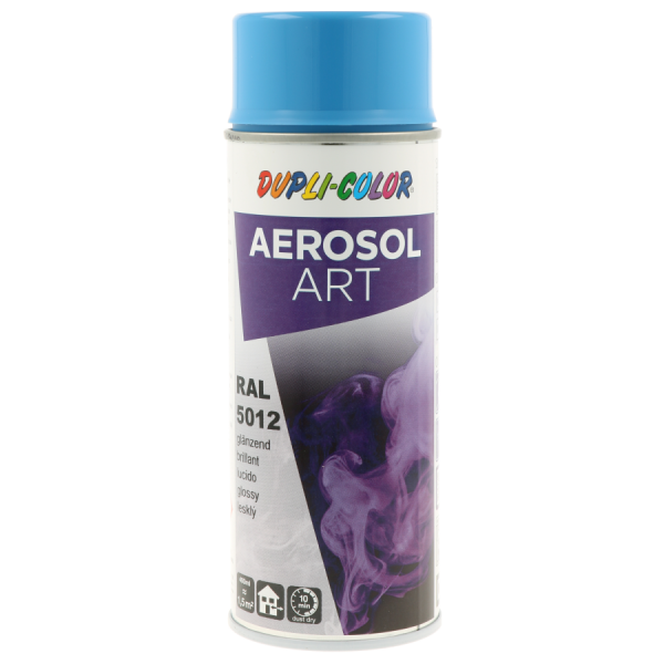 photo-Bombe de peinture - Bleu clair - RAL 5012 - Brillant - Tous supports - Aérosol Art