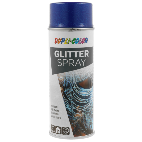 photo-Bombe de peinture - Effet diamant pailleté - Bleu marine - Tous supports - Dupli-Color - 400ml