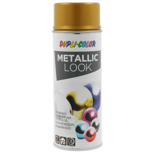photo-Bombe de peinture - Effet métallisé - Or - Tous supports - Dupli-color - 400ml